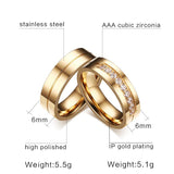 1 Pair of Gold Colour Fashion Rings for Men/Women - The unique Gadget