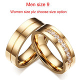 1 Pair of Gold Colour Fashion Rings for Men/Women - The unique Gadget