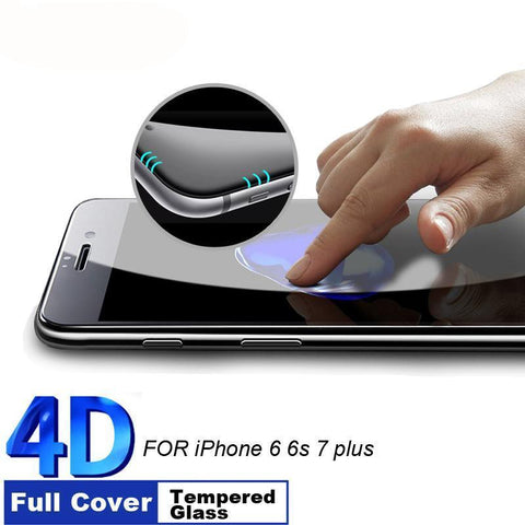 9H Hardness 4D Curved Edge Full Cover Tempered Glass for iphone - The unique Gadget