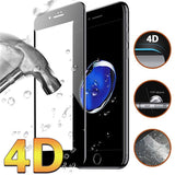 9H Hardness 4D Curved Edge Full Cover Tempered Glass for iphone - The unique Gadget