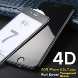 9H Hardness 4D Curved Edge Full Cover Tempered Glass for iphone - The unique Gadget