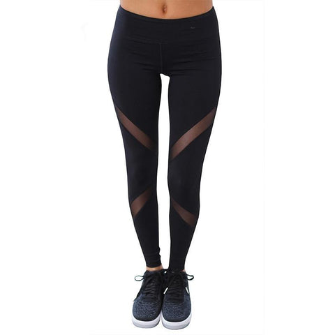 Gothic Insert Mesh Design Fitness Leggings - The unique Gadget