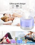 500ml Remote Control Ultrasonic Air Aroma Humidifier - The unique Gadget