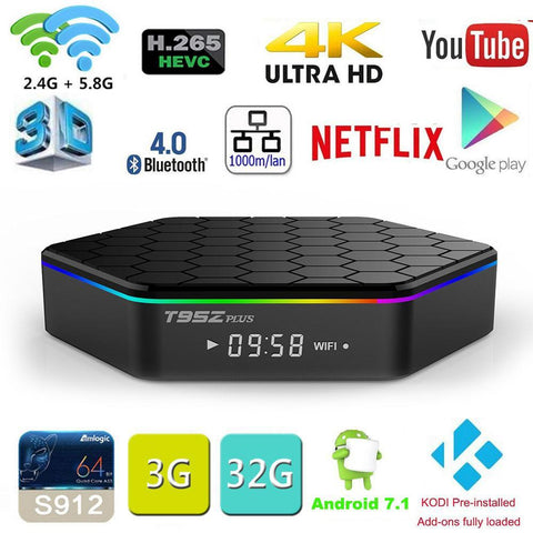 T95Z PLUS Android Smart TV BOX with Built in Dual-band WiFi - The unique Gadget