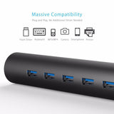 7 Ports USB 3.0 HUB with Phone Stand - The unique Gadget