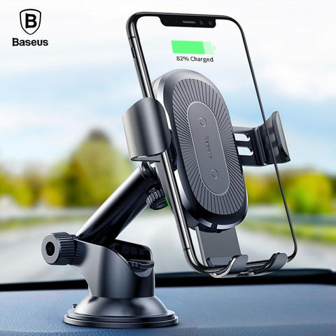 Qi Wireless Car Charging Phone Holder - The unique Gadget
