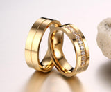 1 Pair of Gold Colour Fashion Rings for Men/Women - The unique Gadget