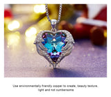 Rhinestone Heart Of Angel Lover Necklaces - The unique Gadget