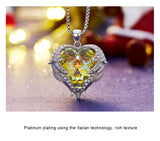 Rhinestone Heart Of Angel Lover Necklaces - The unique Gadget