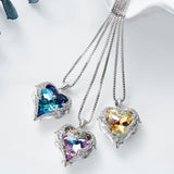 Rhinestone Heart Of Angel Lover Necklaces - The unique Gadget